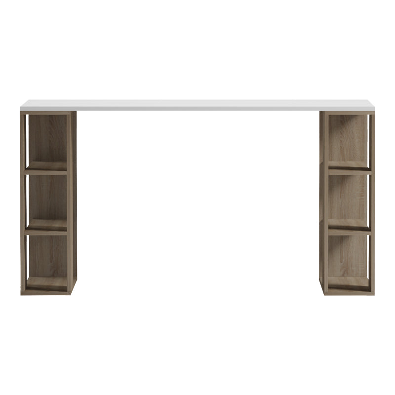 Birou Praga, 140x60x75 cm - Sonoma-Alb