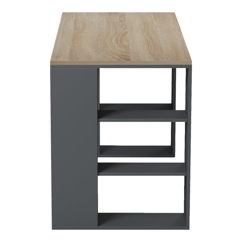 Birou Praga, 140x60x75 cm - Sonoma-Antracit