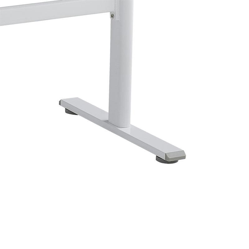 Birou reglabil pe inaltime Karla, Sonoma - Alb, 120x60x72/115 cm - Alb