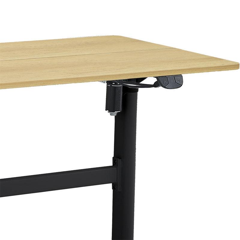 Birou reglabil pe inaltime Karla, Sonoma - Alb, 120x60x72/115 cm - Sonoma