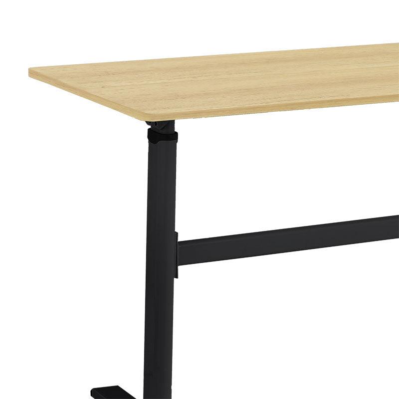Birou reglabil pe inaltime Karla, Sonoma - Alb, 120x60x72/115 cm - Sonoma