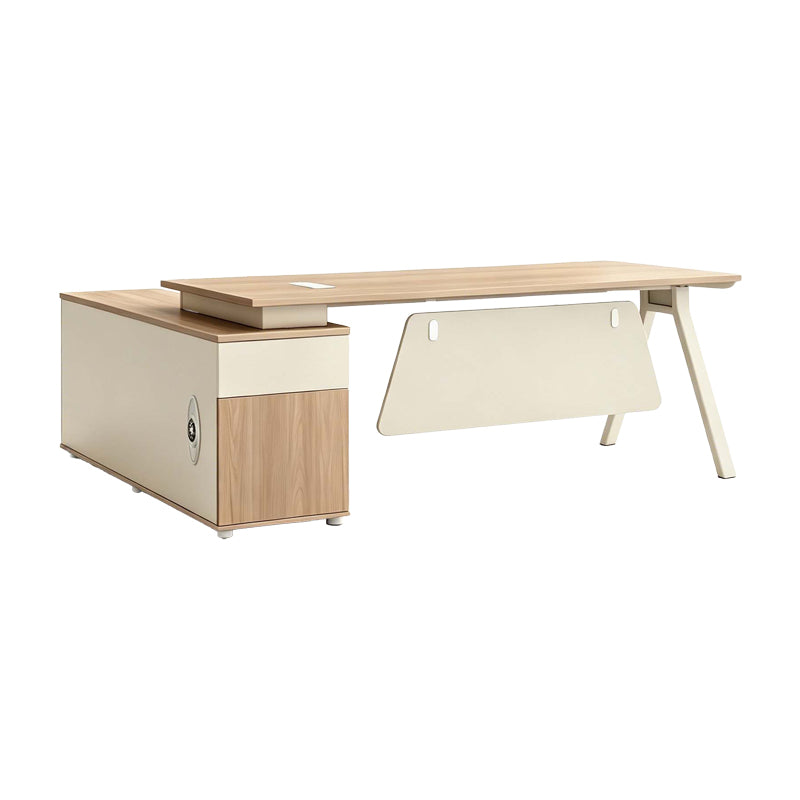 Birou Stark, Stejar-Bej, 200x90x75 cm, detaliu produs