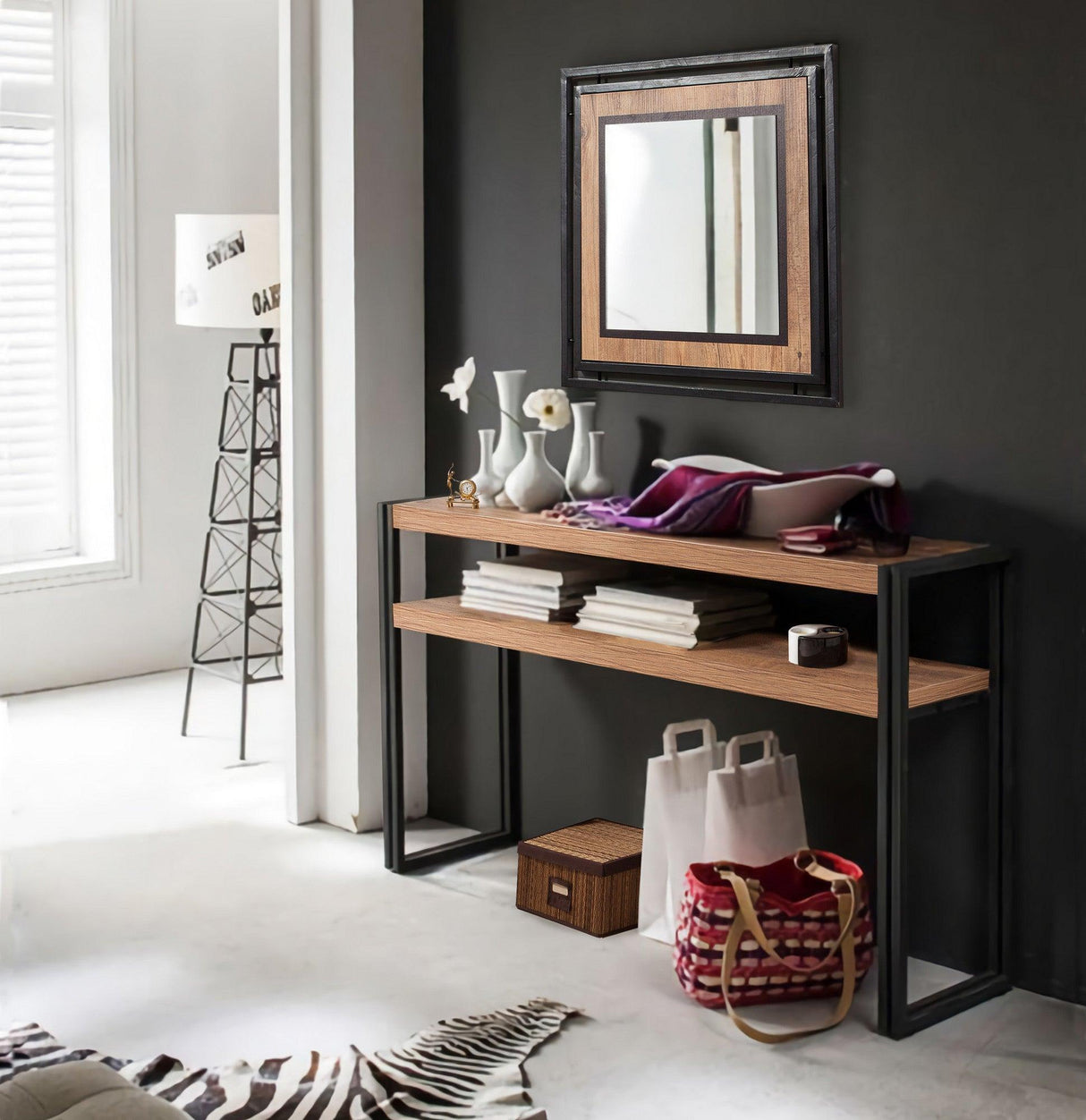 Bufet Cosmo Dresuar, Stejar, 80x35x140 cm