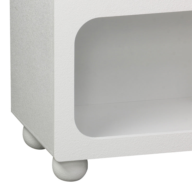 Bufet cu rafturi Emersi, Alb, 164x34x76 cm