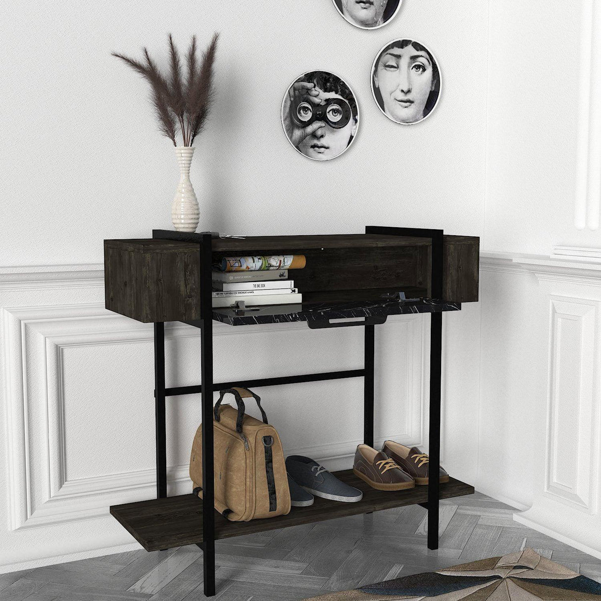 Bufet Lisbon - Marble, Marmură, 90x82x30 cm