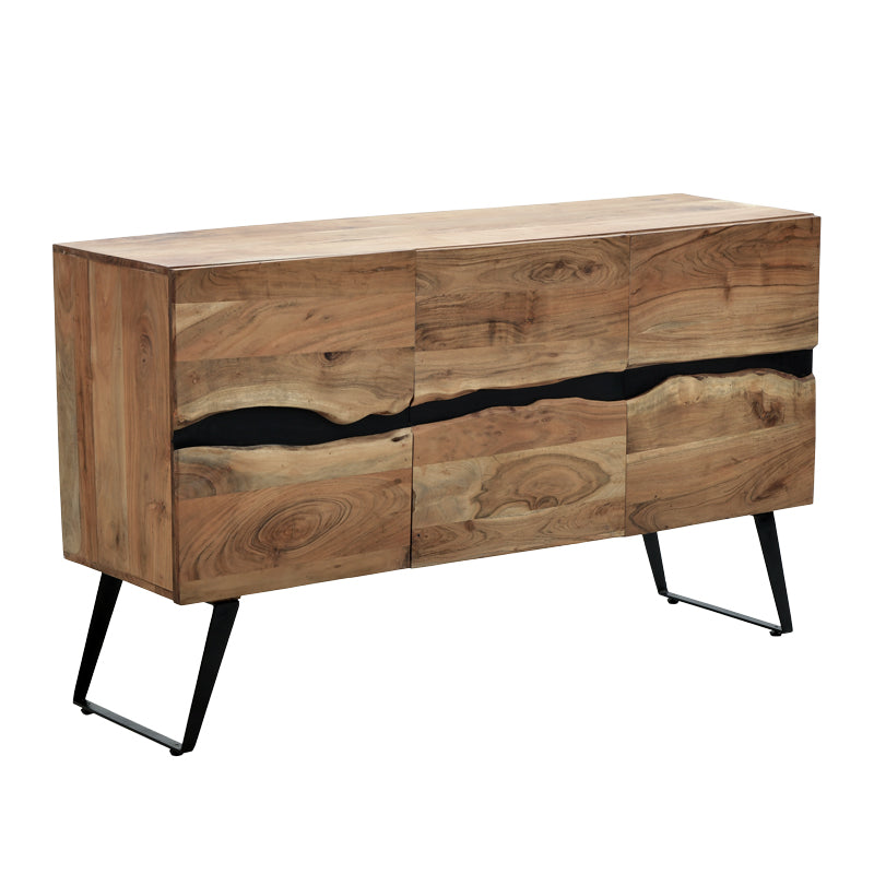 Cabinet Imena, lemn de acacia, Natur, 148x43x86 cm