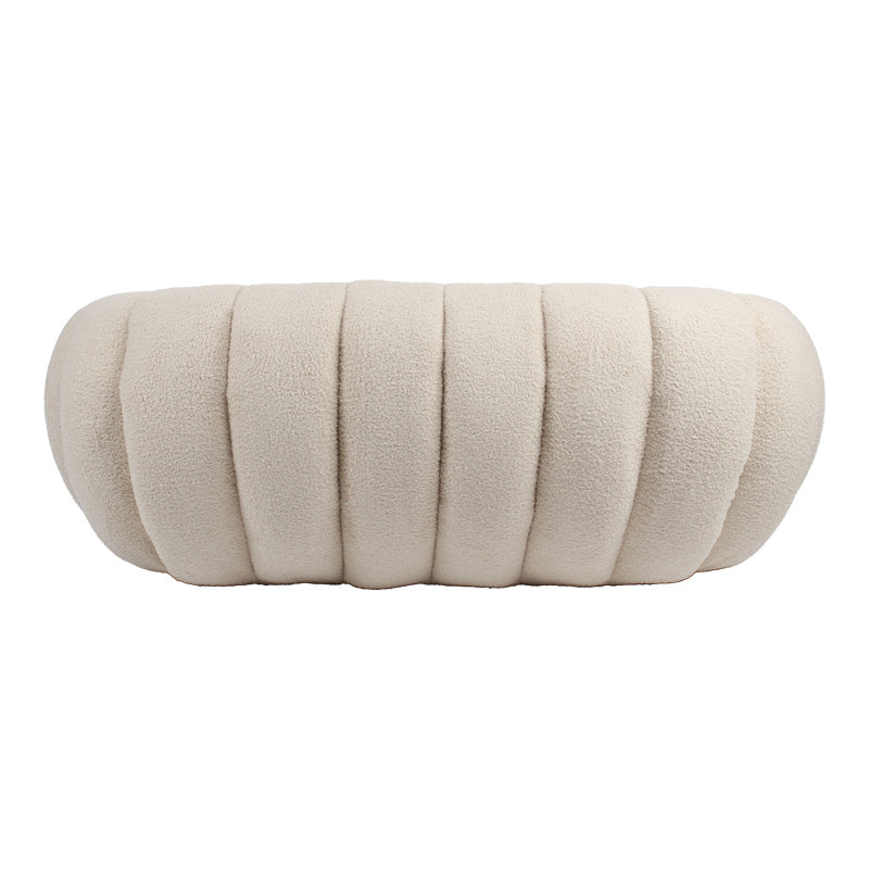 Canapea 2 locuri Yannick, Boucle, Bej, 148x92x62 cm