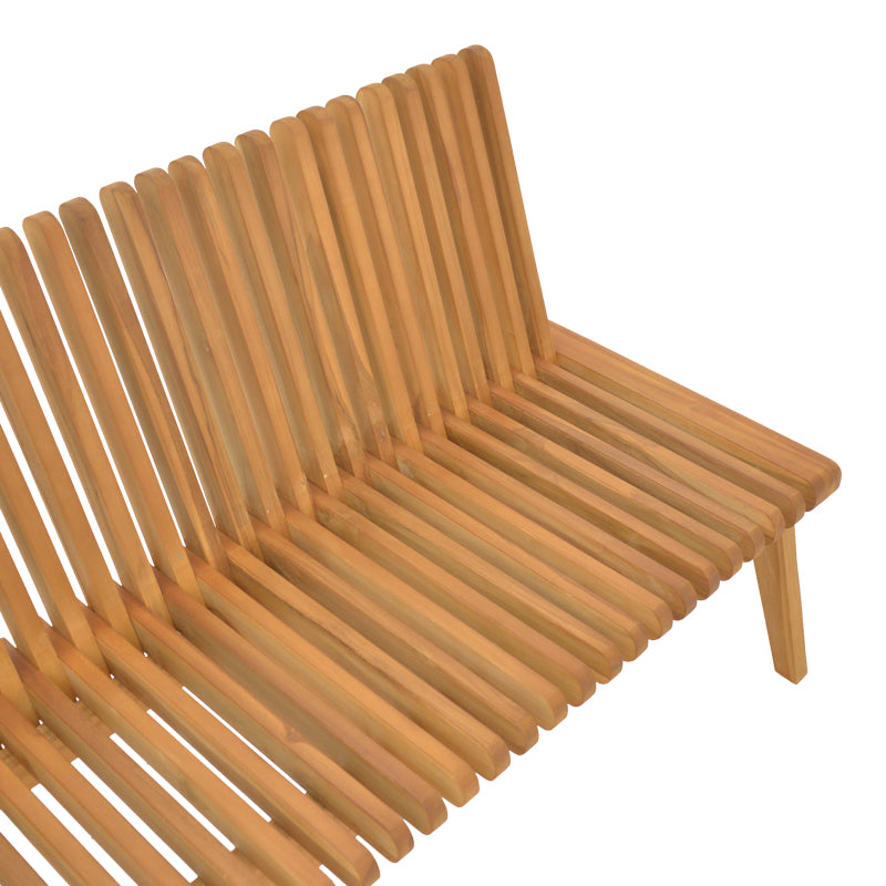 Canapea-bancă polimorfă Jey, Lemn Teak, Natur, 150x57x80 cm