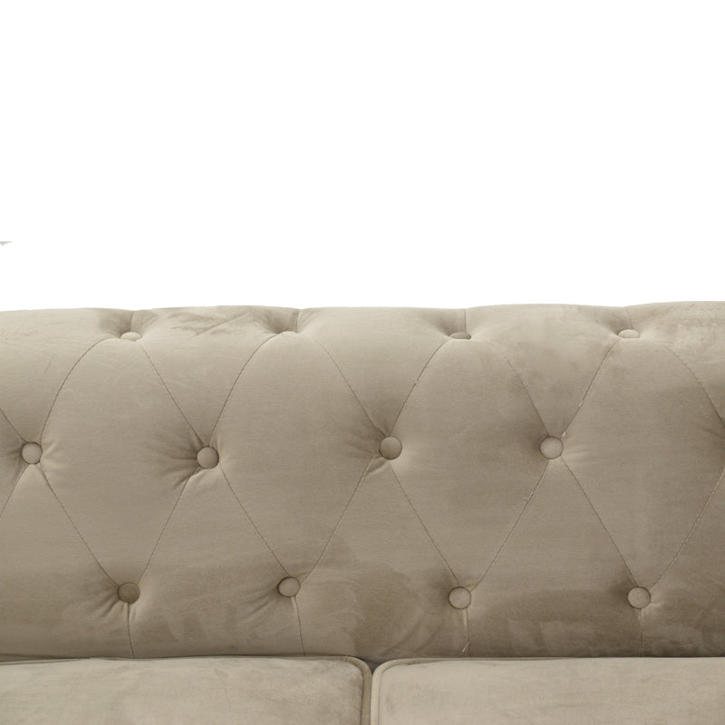 Canapea cu 2 locuri Incredible, Bej, 160x84x67 cm