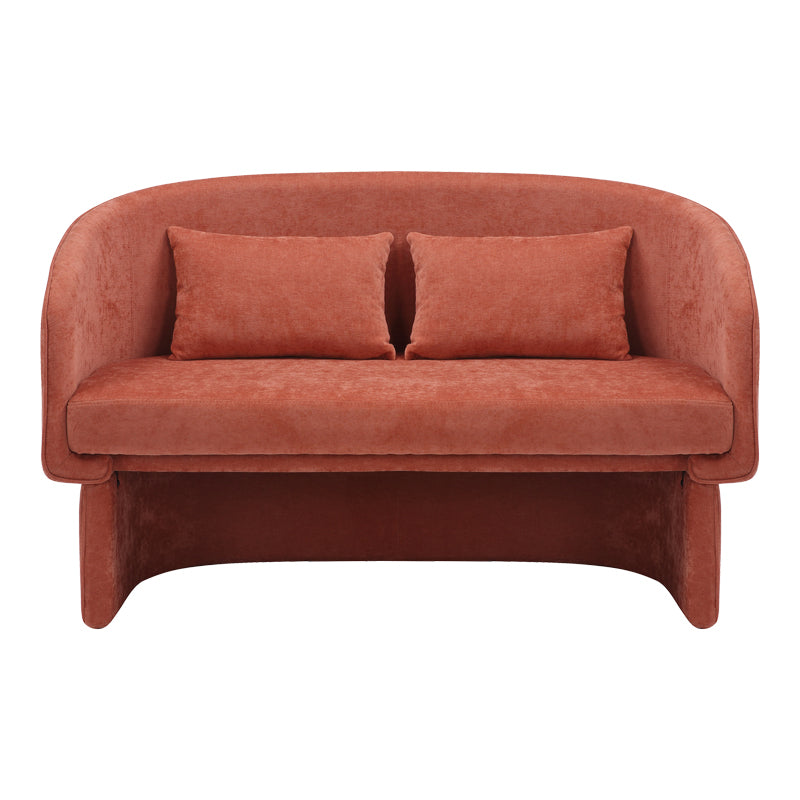 Canapea cu 2 locuri Playmob Caramiziu, Portocaliu, 128x65x79 cm, perspectiva suplimentara