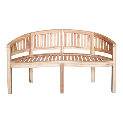 Canapea cu 3 locuri pentru gradina Coren Boho, Natural, 150x61x87 cm, perspectiva suplimentara