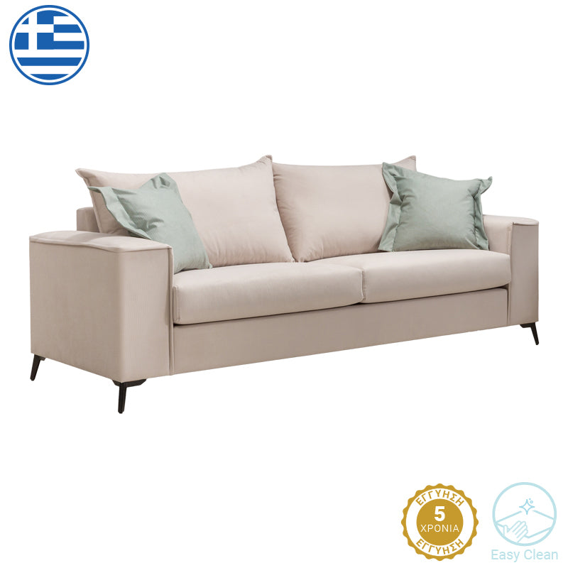 Canapea cu 3 locuri Verona 3 Crem 225x93x100 cm