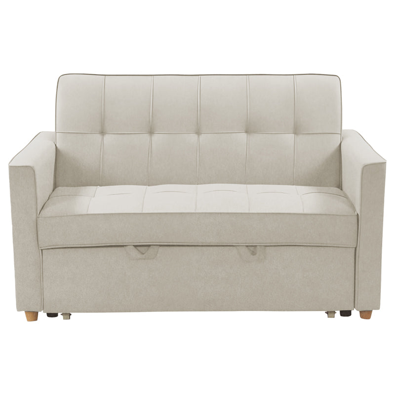 Canapea extensibila 2 locuri Commit, bej-gri, 142x93x46 cm