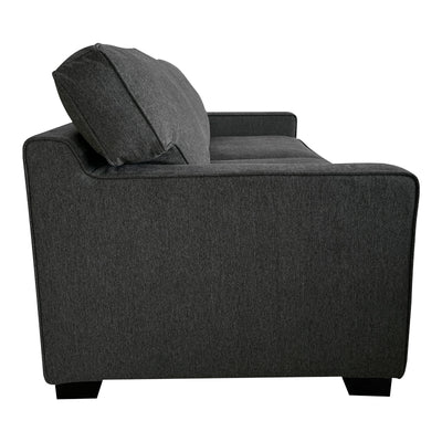 Canapea extensibila 2 locuri Polaris, Gri inchis, 181x91x83 cm, perspectiva suplimentara