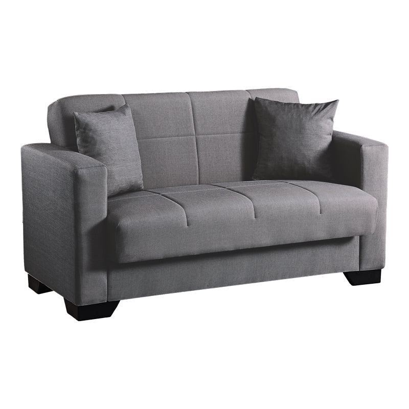 Canapea extensibila 2-seater sofabed Modesto, Stofa, 153x84x86 cm - Gri