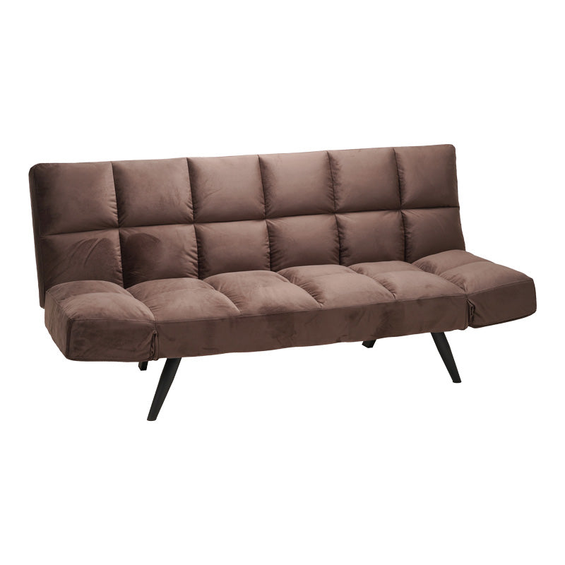 Canapea extensibila 3 locuri Freddo I, Velvet, Maro, 181x81x86 cm