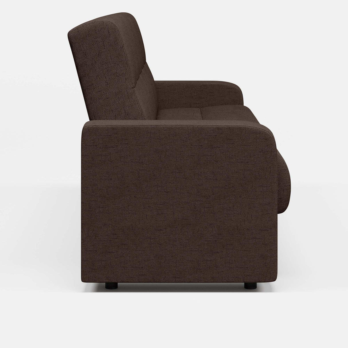 Canapea extensibila 3 locuri Thassos cu lada de depozitare, Bej - Maro, 220x70x90 cm - Maro