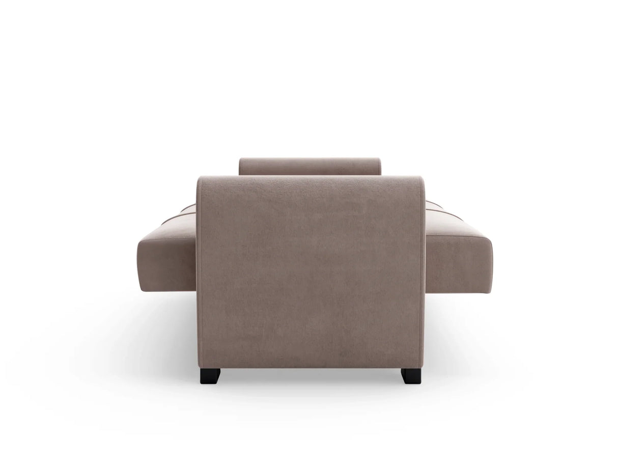 Canapea Extensibilă 3 locuri Valencia, cu ladă de depozitare, Bej - Gri, 220x68x90 cm - Bej