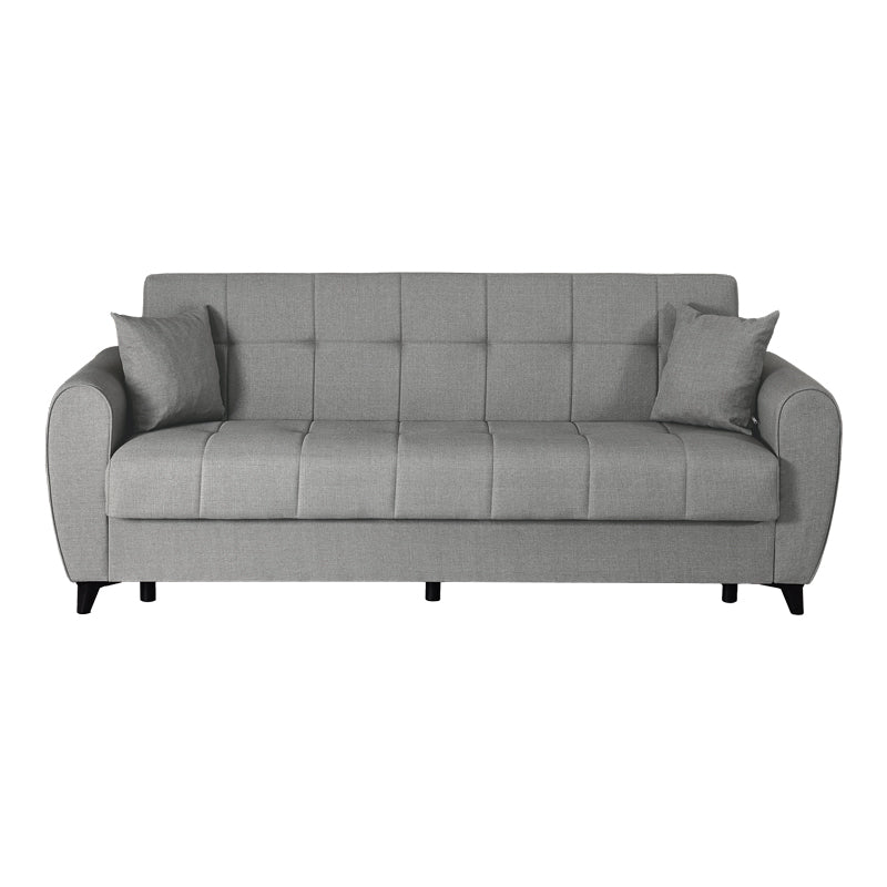 Canapea extensibila 3-seater sofabed Lincoln, Stofa, 226x84x93 cm - Gri