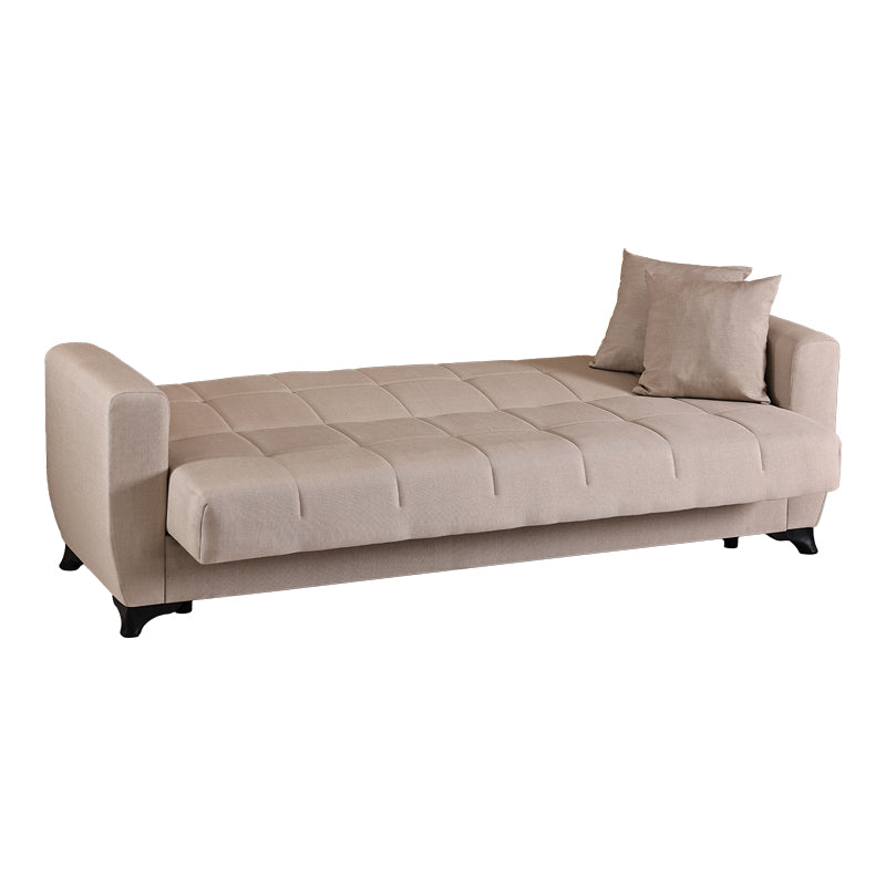 Canapea extensibila 3-seater sofabed Modesto, Stofa, 213x84x86 cm - Crem