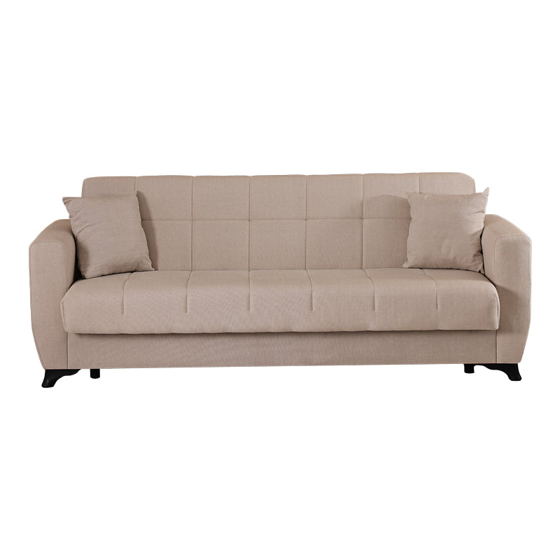 Canapea extensibila 3-seater sofabed Modesto, Stofa, 213x84x86 cm - Crem