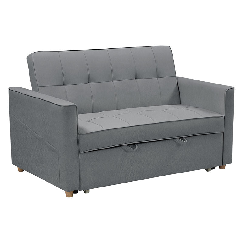 Canapea extensibila Commit stofa, Antracit - Gri, 142x93x90 cm - Antracit