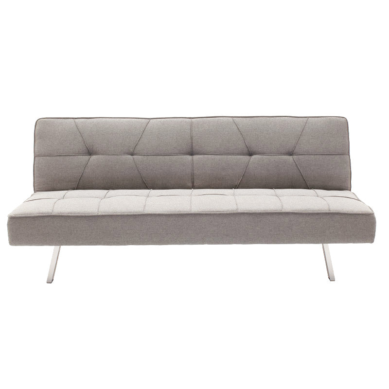 Canapea extensibila cu 3 locuri Travis cu stofa, gri, 175x83x74 cm, perspectiva suplimentara