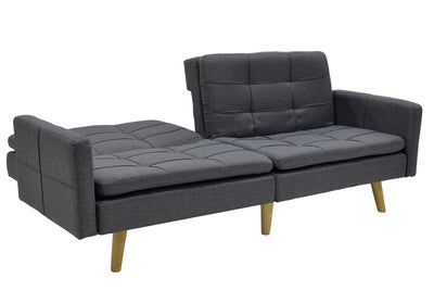 Canapea extensibila Flexy 3 locuri, Gri inchis, 198x87x76 cm, foto produs 6