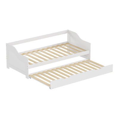 Canapea extensibila Sofa-Bed Benato, Alb, 90x190 cm, imagine produs 6