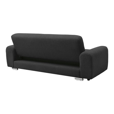 Canapea Harmonious, Stofa teddy, Antracit, 224x92x81 cm, imagine produs 4