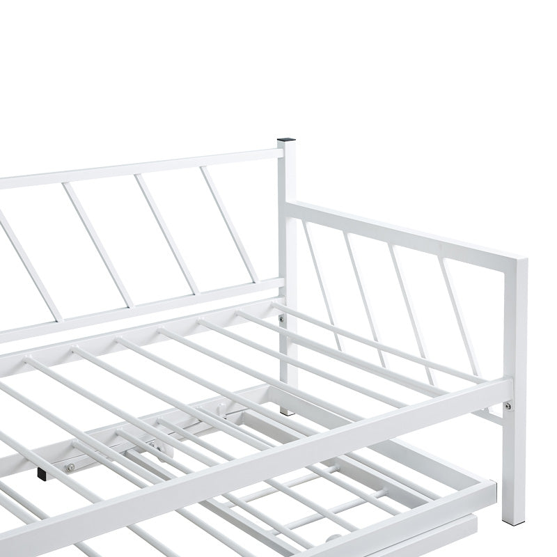 Canapea-Pat cu functie dubla Remmie, metal, Alb, 90x190 cm - Alb