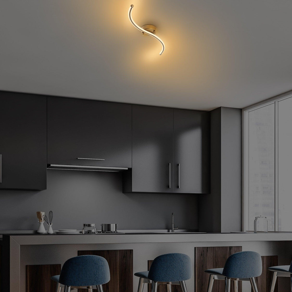 Candelabru Yilan - 13279, Auriu