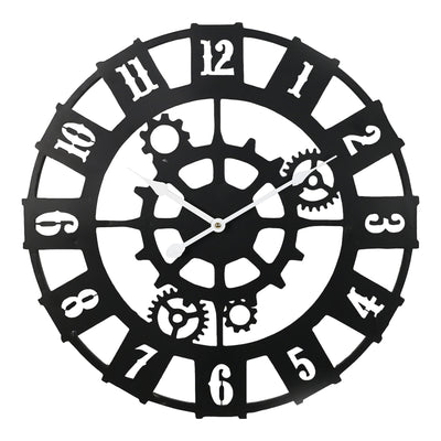 Ceas de perete Idanst metal neagra 47x47 cm