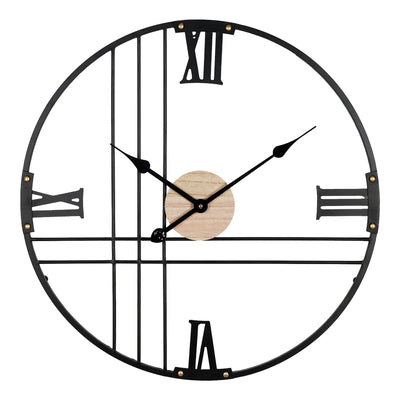 Ceas de perete Latine metal neagra 60x60 cm