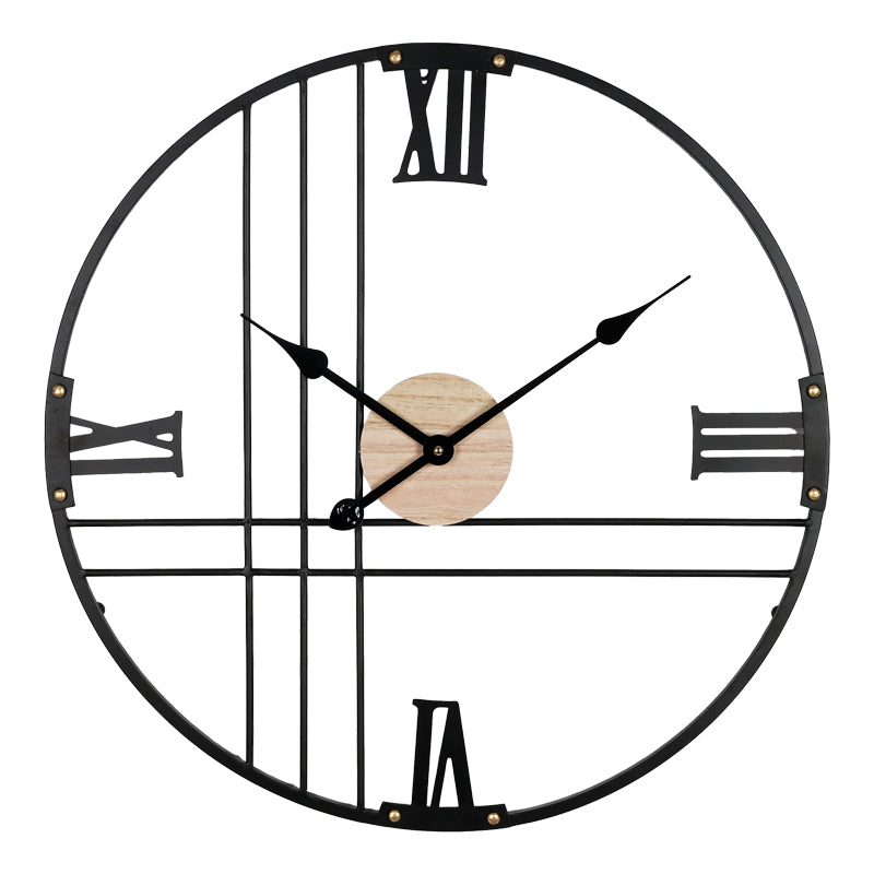 Ceas de perete Latine metal neagra 60x60 cm