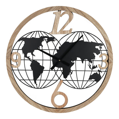 Ceas de perete Woglo metal neagra 60x60 cm