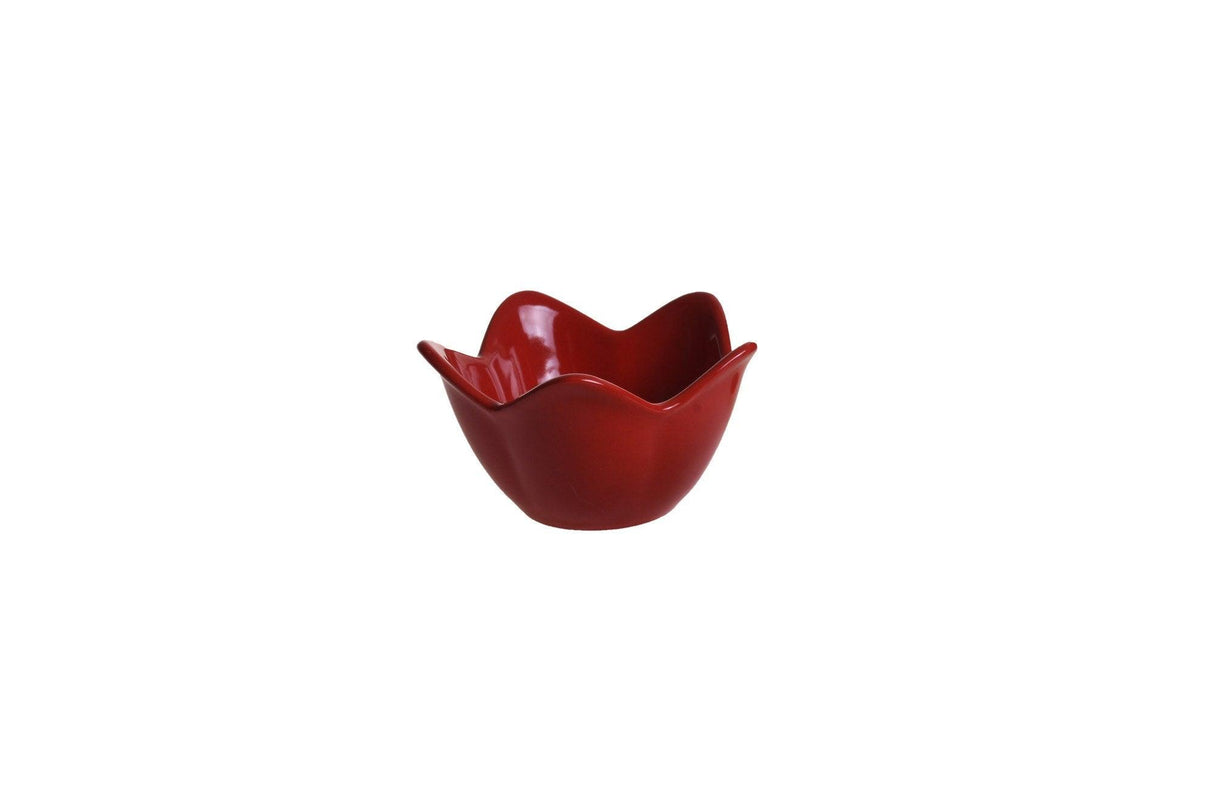 Ceramic Set Boluri (6 Pieces) Red Lily, Roșu