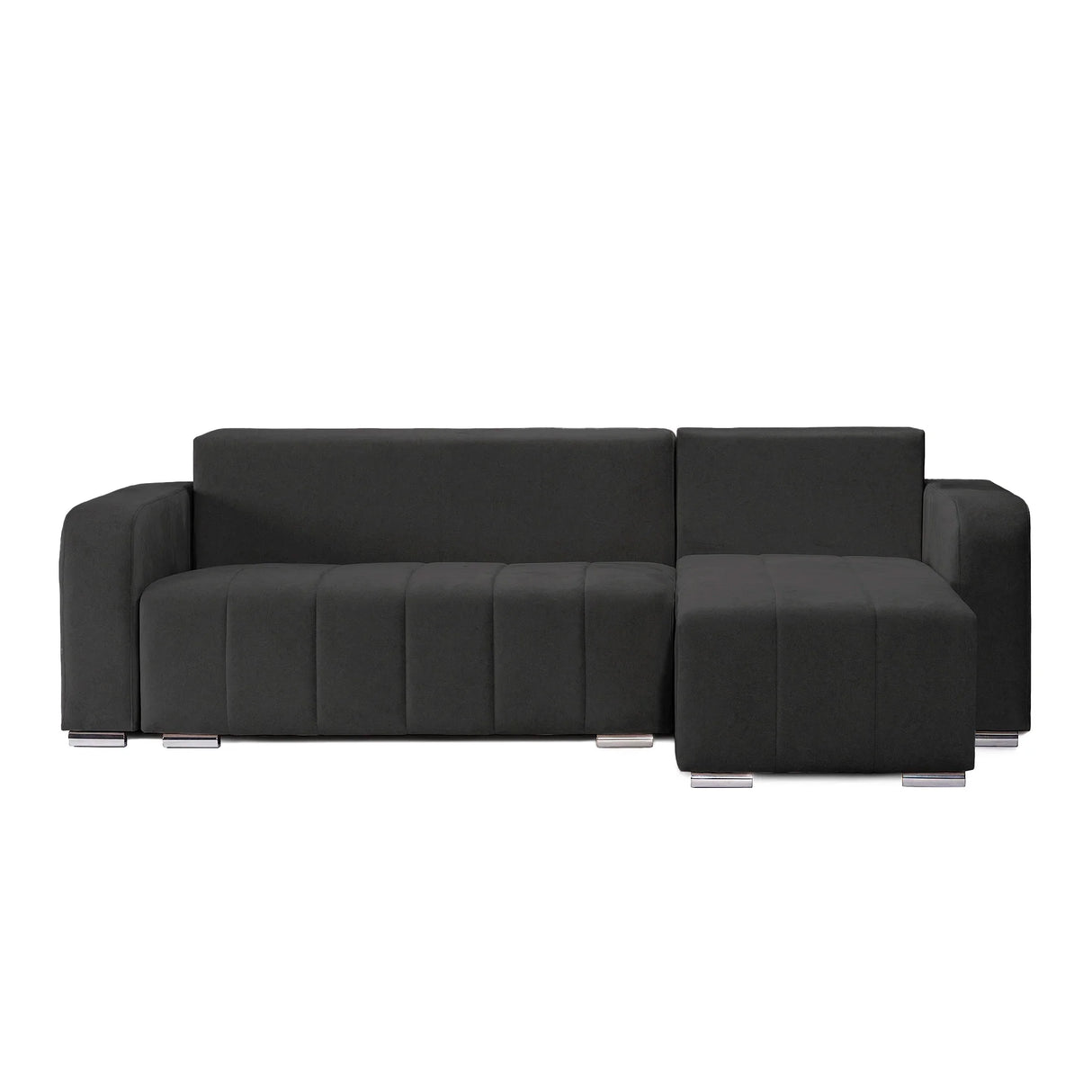 Coltar Extensibil 3 locuri Armando, cu ladă de depozitare, Verde - Gri, 240x147x85 cm - Gri