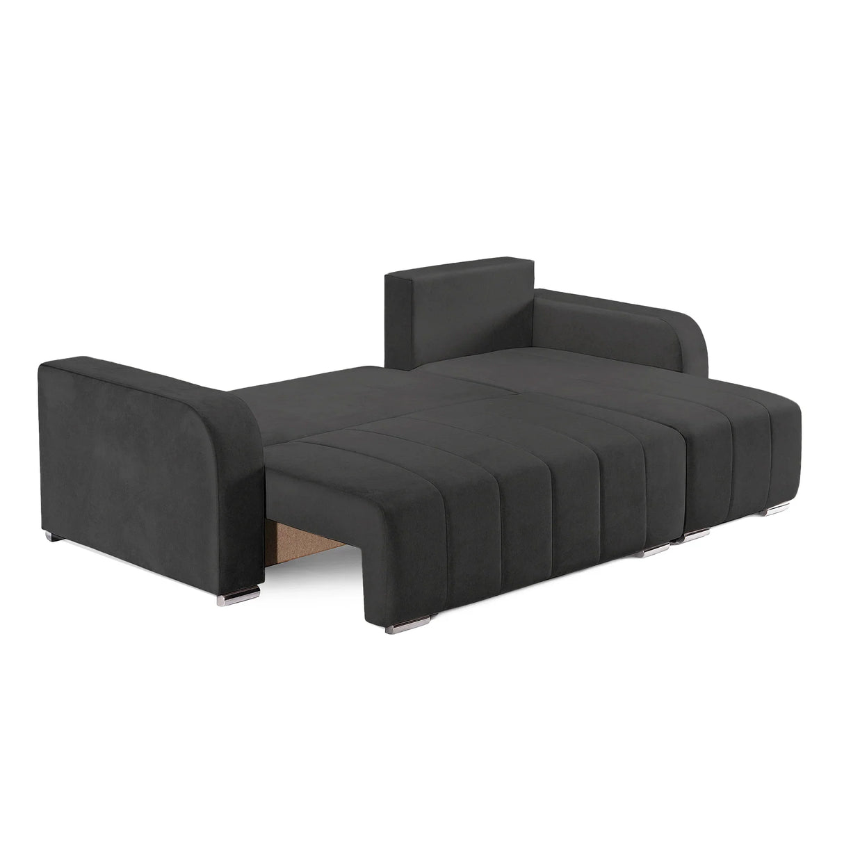 Coltar Extensibil 3 locuri Armando, cu ladă de depozitare, Verde - Gri, 240x147x85 cm - Gri