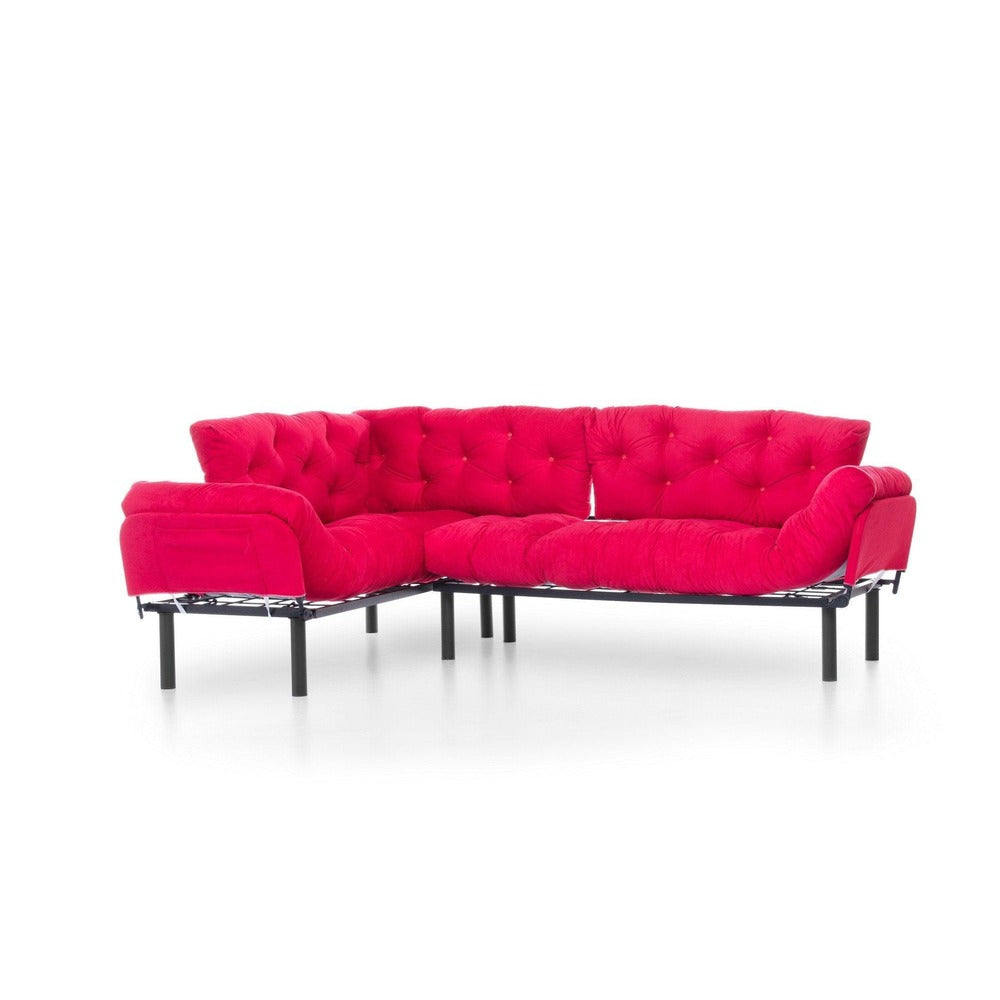 Coltar Extensibil Mocca, Interschimbabil, 100x147x60 cm - Roz