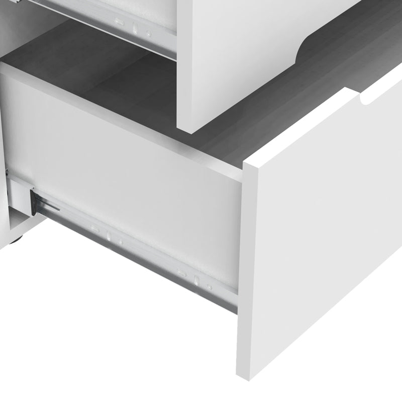 Comoda Afina mdf, alb lucioasa, 90x44x101 cm, foto produs