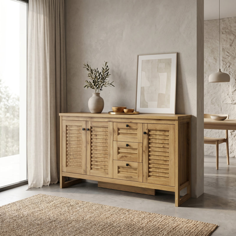 Comoda Beles, Sonoma, 160x40x94 cm