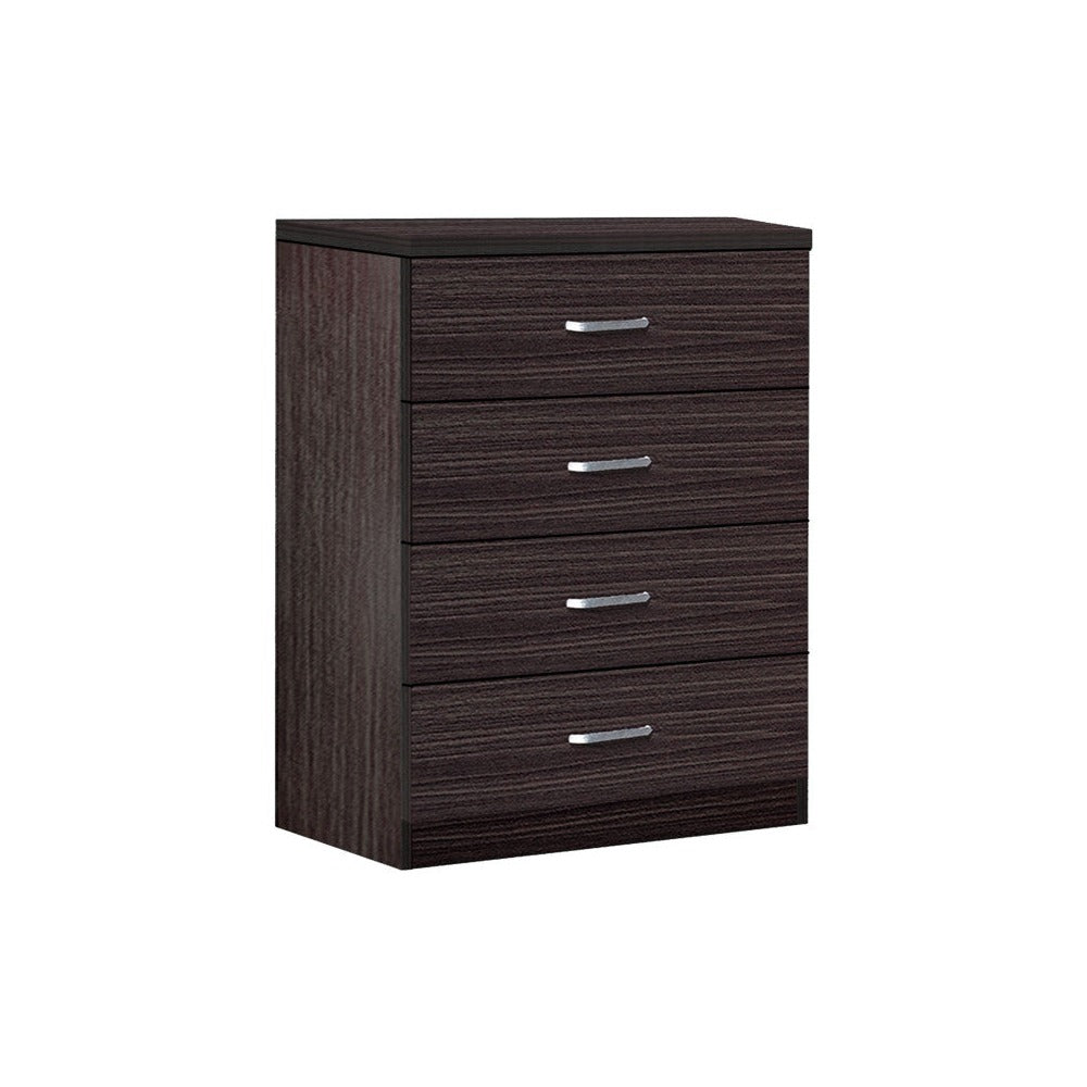 Comoda cu 4 sertare Killian, Sonoma - Wenge, 80x40x80 cm - Wenge