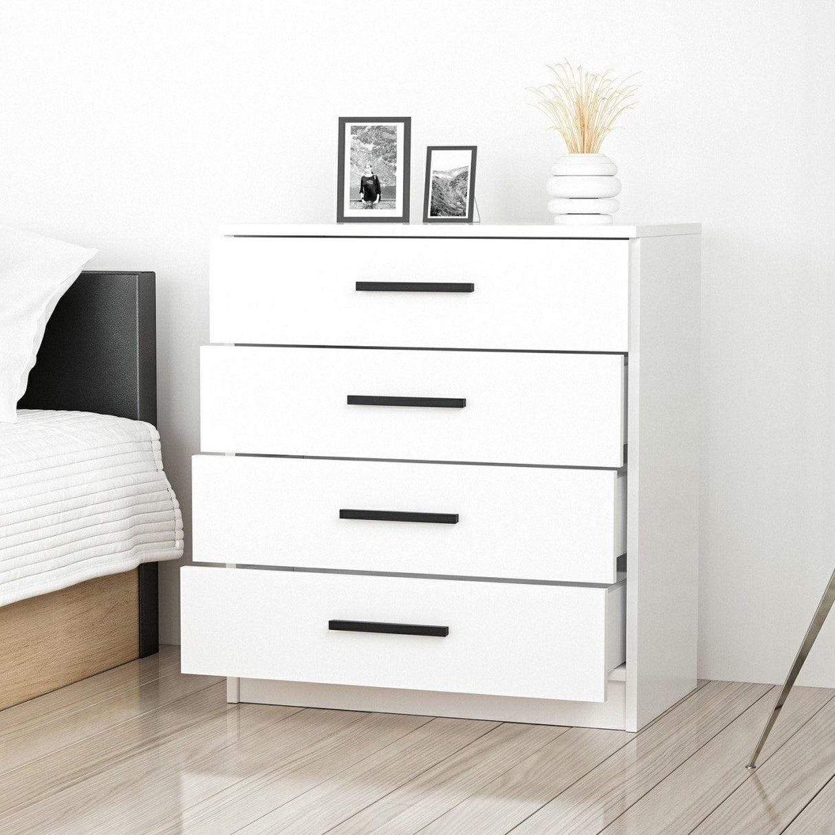 Comoda Eterno, Alb, 70x42x79 cm