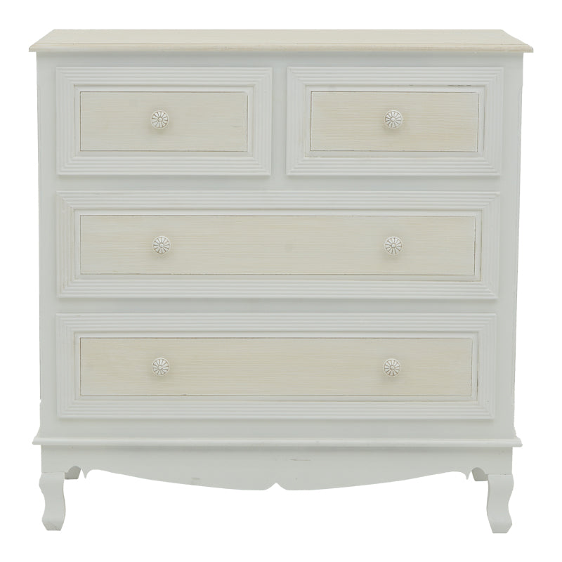 Comoda Joliene, Alb, 80x40x80 cm, imagine suplimentara