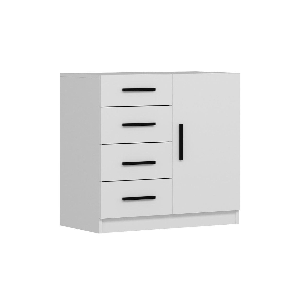 Comoda Lidya, Alb, 90x47x85 cm