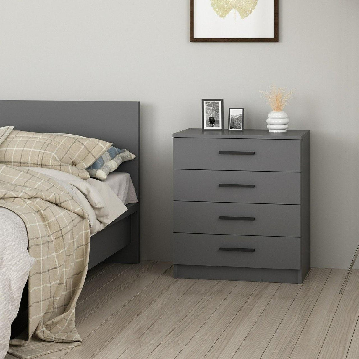 Comoda Limen, Alb, 70x42x79 cm