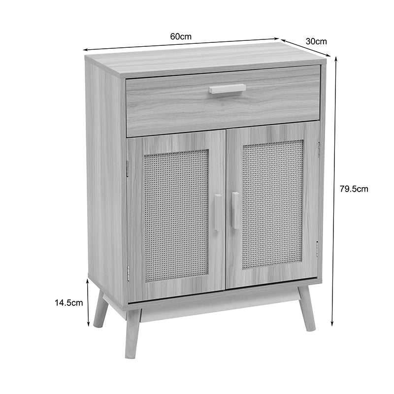 Comoda Scandy, MDF, Natural, 60x30x80 cm