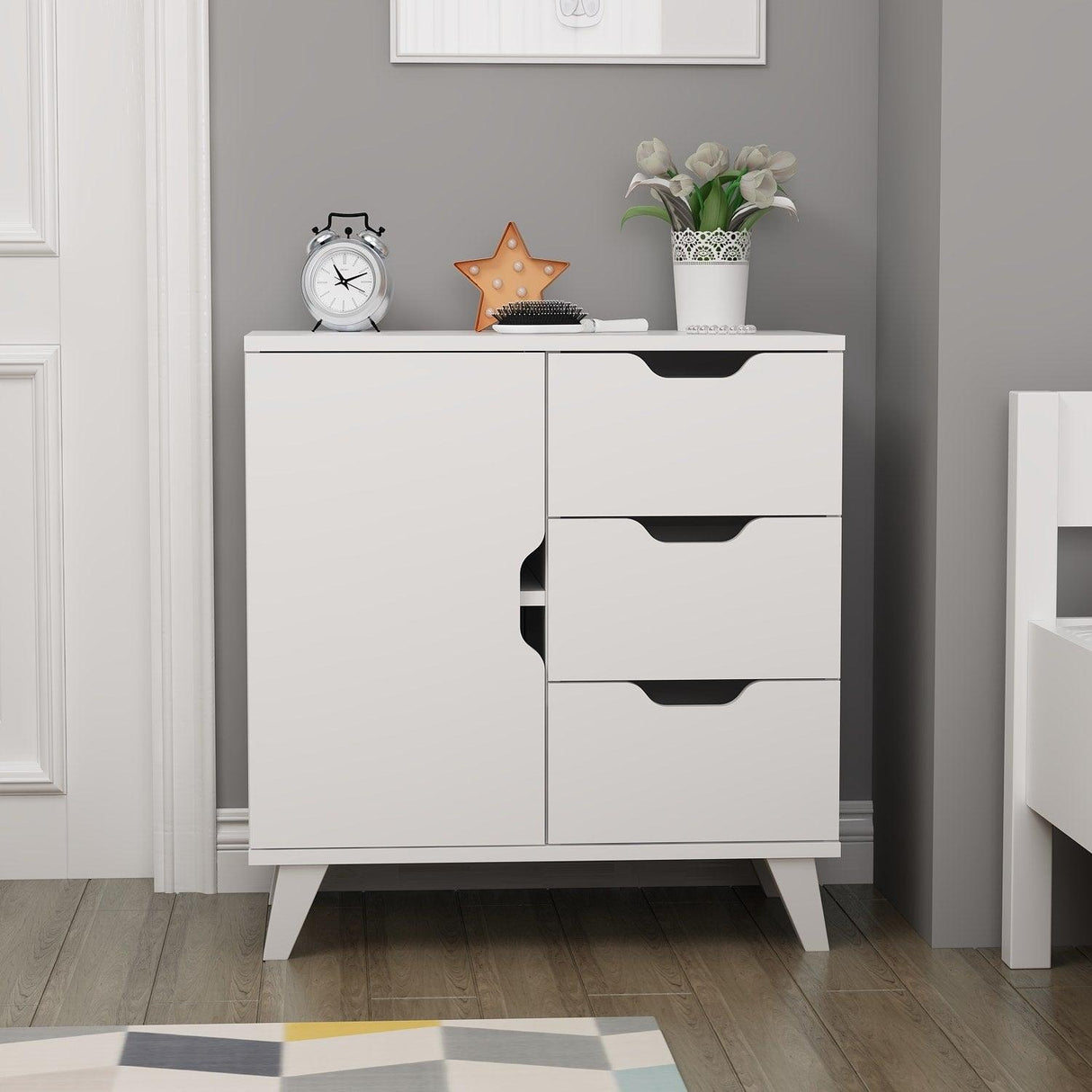 Comoda Sevilla, Alb, 40x76x72 cm