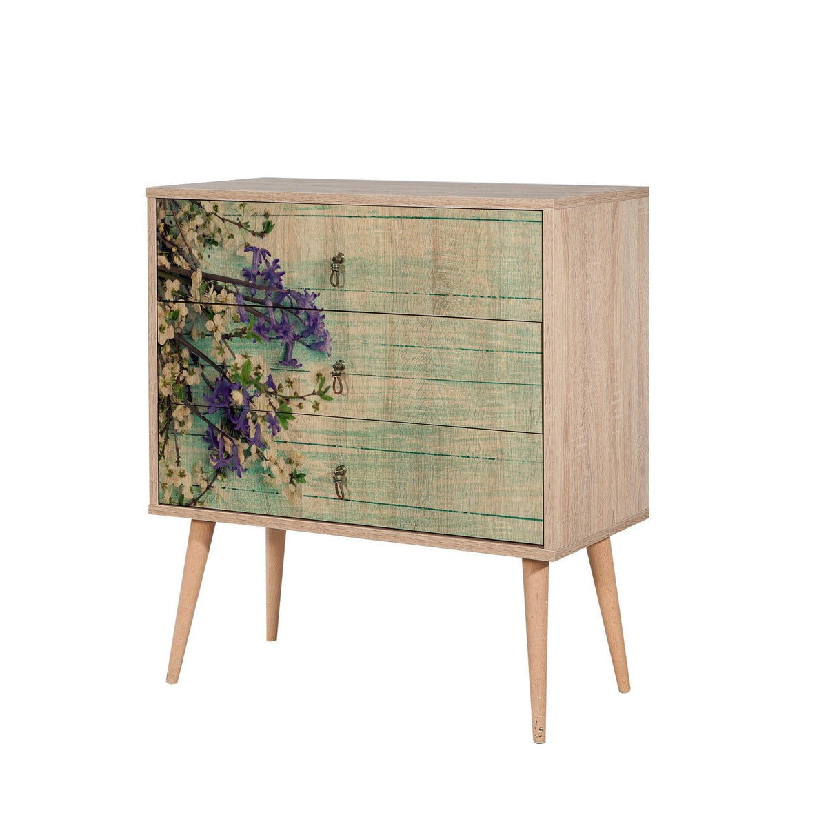 Comoda Trio Dresser 14, Sonoma, 90x40x80 cm